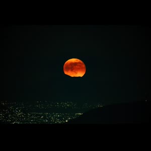 Salida de Luna sobre Ciudad de México